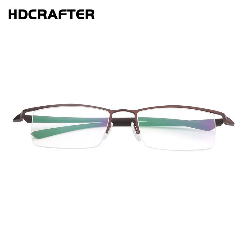 HDCRAFTER Модные оптические оправы металлические очки для мужчин стойки