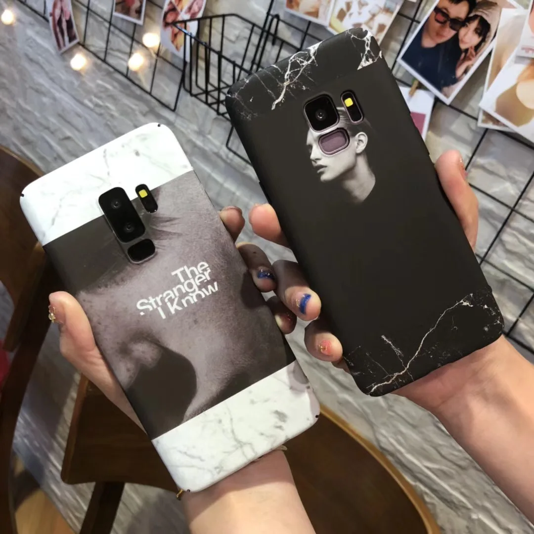 Сэм S9 случае камень мрамор твердый переплет полный край Гранит для Samsung Galaxy плюс