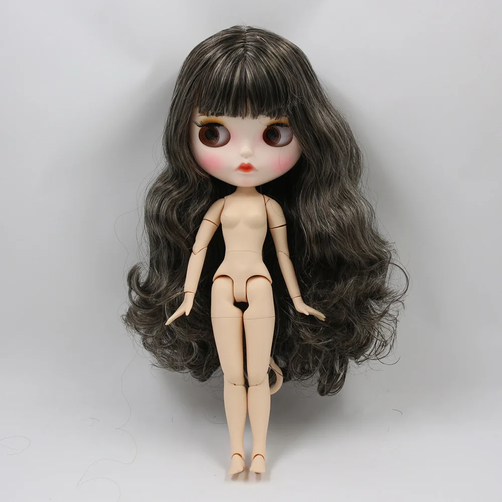 Кукла Blyth ICY DBS с белой кожей шарнирное тело новое матовое лицо черные смешанные