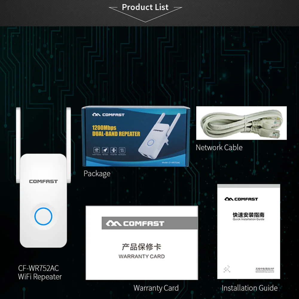 Беспроводной Wi-Fi ретранслятор с 5 8G внешней антенной 1200 м беспроводной релейный