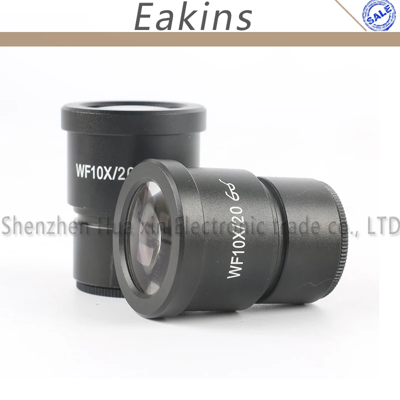 Одна пара WF10X окуляра для стерео микроскоп ударопрочное обзорное 20 мм WF10X/20