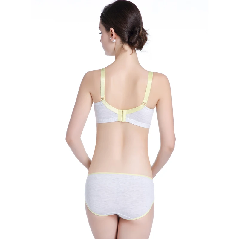 Breastfeeding Bra Nursing Bra&ampPanties Sets Maternity Wire Bras For Pregnancy Sleep Pregnant Women | Мать и ребенок