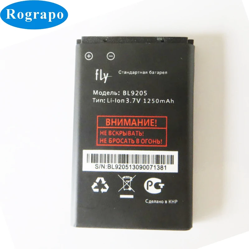 Официальный Новое 1250 мА/ч замена Батарея для FLY FF247 Ezzy Мода 3 BL9205 мобильный телефон
