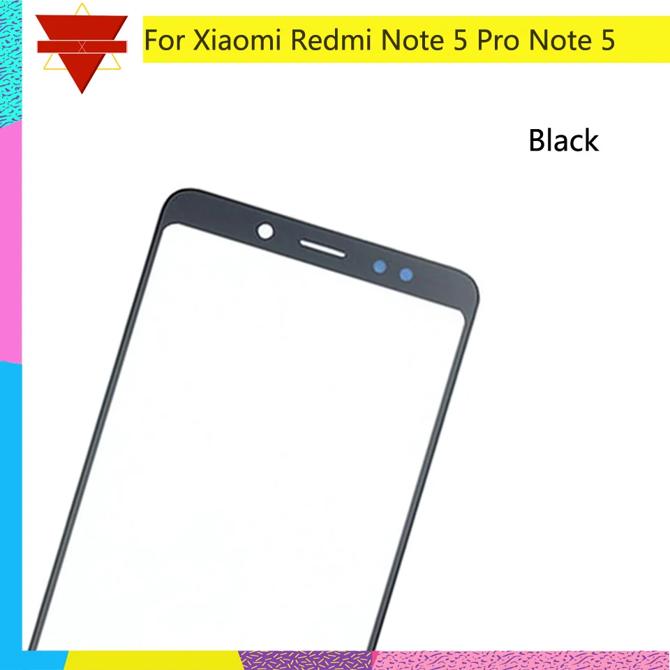 10 шт./лот для Xiaomi Redmi Note 5 Pro Note5 панель с сенсорным экраном Передняя внешняя