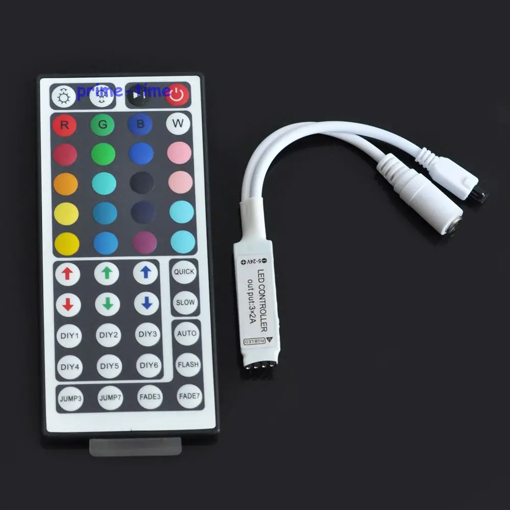 

44 Keys LED IR RGB mini Controler For 3528 5050 SMD RGB LED Strip lights DC12V 12A