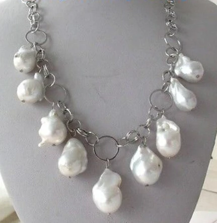 Цепочка с подвеской в стиле барокко жемчуг Кеши 17 дюймов | Украшения и аксессуары