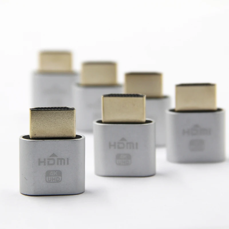 1 шт. адаптер виртуального дисплея VGA HDMI 4 DDC EDID Подключаемая штепсельная вилка