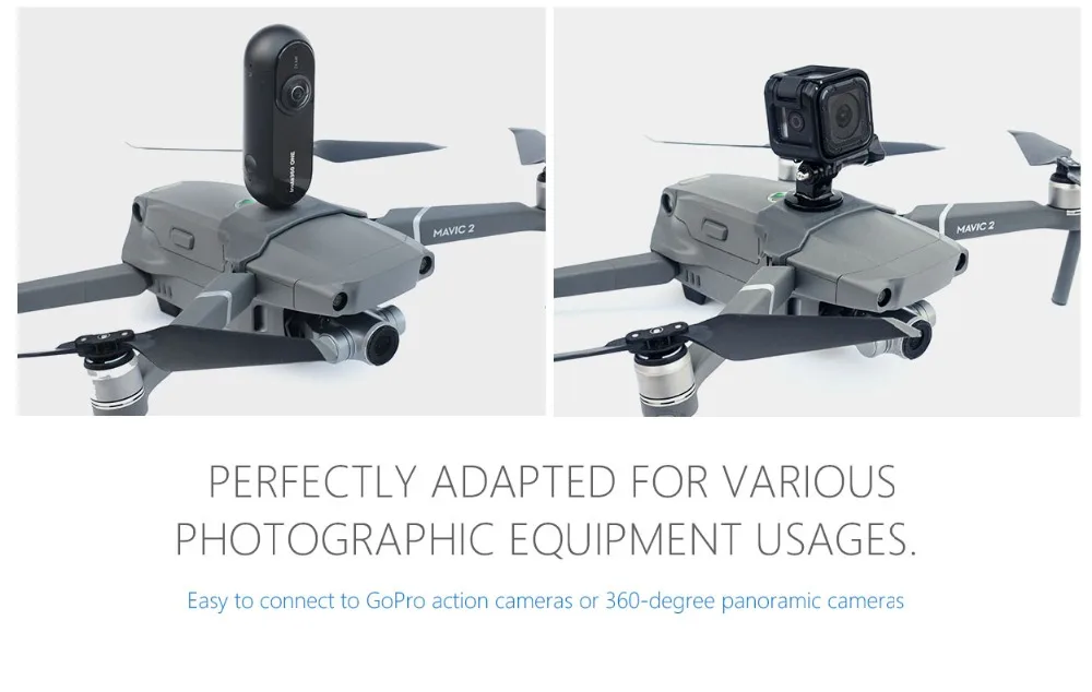 Адаптер Держатель Разъем для DJI Mavic 2 про-аксессуары Zoom для GoPro Hero 6 5 4 3 3+ Session for insta 360 ONE VR camera