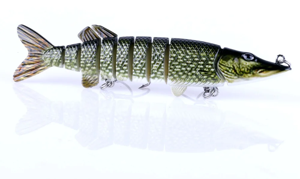 

1PC Fishing Lures 12.7cm/20g Swimbait Crankbait Hard Bait Slow 6 Colors 9 Sections Jointed Crank Bait Fishing Lure Tackle