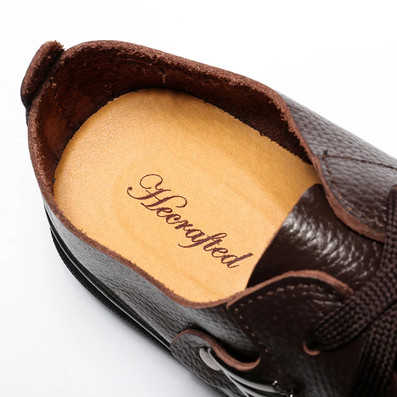 Size 37~47 Full Grain Leather Shoes Men Classic Simple Style Flats #2928 | Обувь