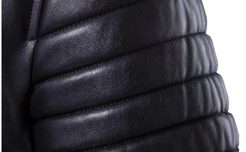 

leather jacket mens slim motorcycle leather coat men slim jackets Multiple zipper clothes personalized stage street fashion