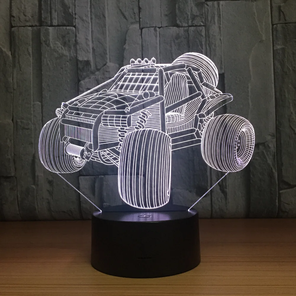 Крутой 3D ночной Светильник для внедорожника визуальный светодиодный ночник s USB