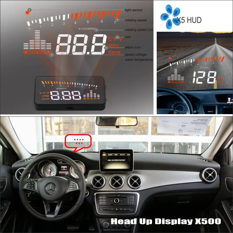 Auto Head Up Display HUD For Mercedes Benz GLA Class MB X156 2013-2016 Accessories Safe Driving Screen Windshield Plug And Play