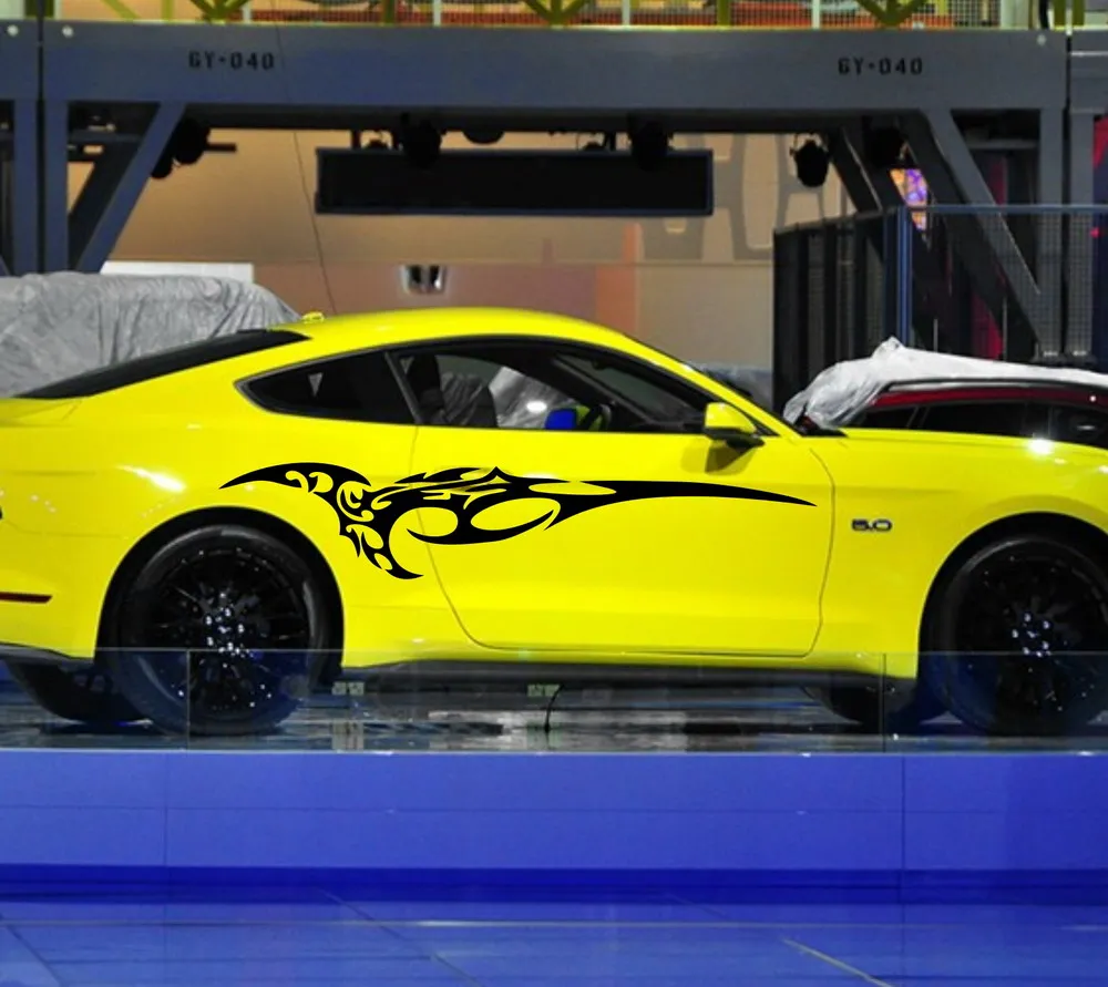 Автомобильные наклейки Классические виниловые ZC1042 на дверь в полоску из Татто