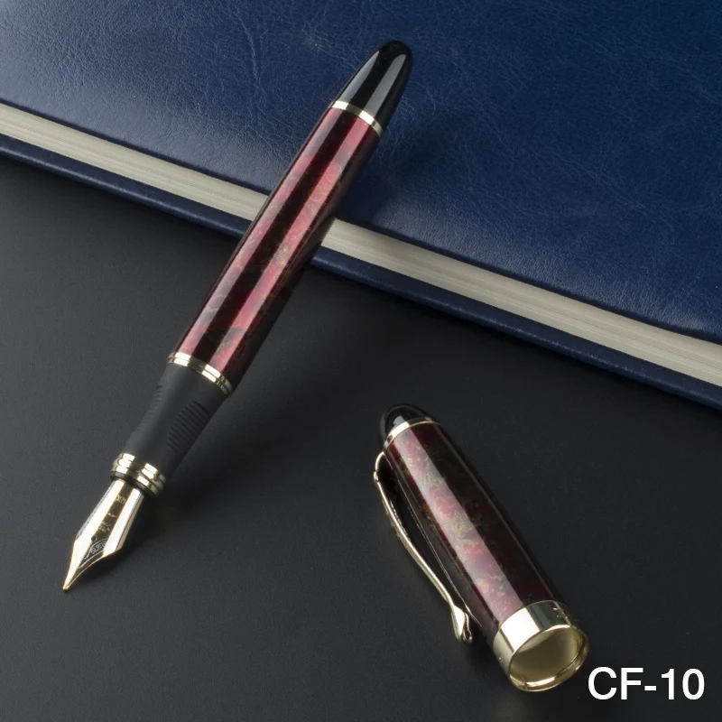 JINHAO X450 классические винно-красные перьевые ручки M Nib офисные школьные