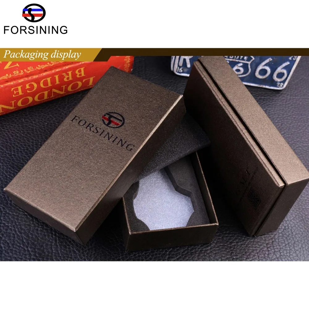 Часы наручные Forsining Мужские механические классические ретро часы скелетоны с