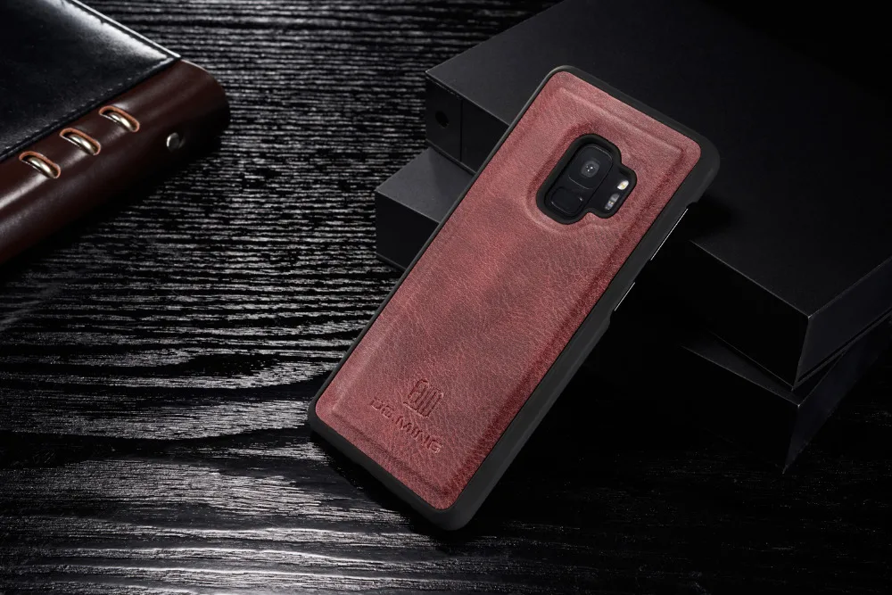 DG. MING кожаный чехол для Fundas samsung Galaxy S9 чехол для Coque samsung S9 Plus чехол S9 Чехол Флип Бумажник чехол для телефона s shell