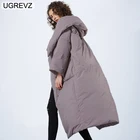 Куртка женская зимняя, ветрозащитная, длинная, теплая, 2021