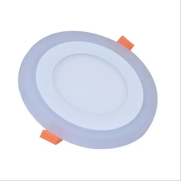 

New Design Round LED Panel Downlight 6W 9W 16W 24W 3 Modes LED Panel Lights AC85-265V Recessed Ceiling Painel Lights White+Blue