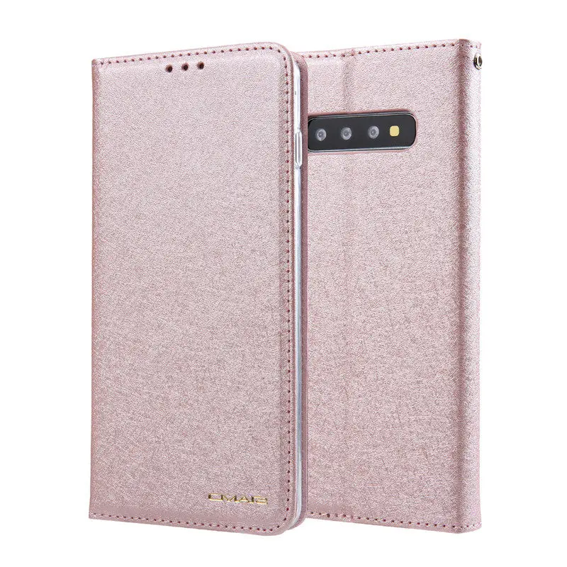 Модный чехол-книжка с бумажником для samsung Galaxy S10 S10Plus, чехол для телефона s, для Galaxy S10E Lite, шелковая кожа, с магнитом, чехол для карт