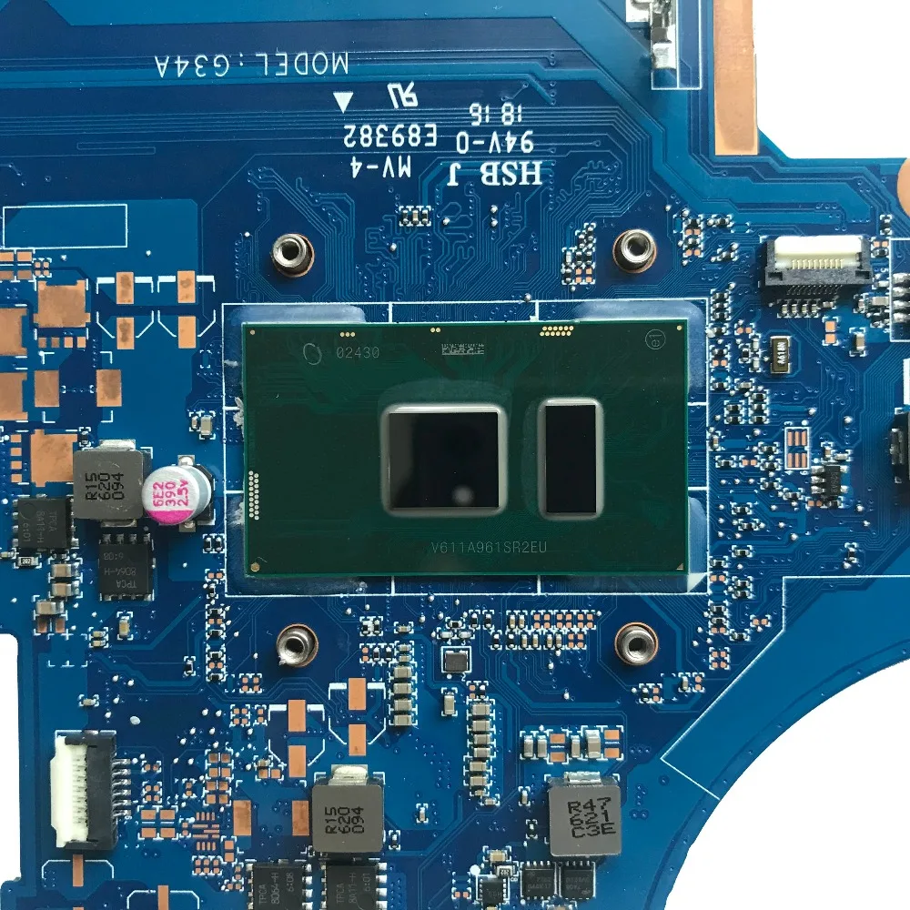 SZWXZY отлично подходит для материнской платы ноутбука HP 15-AU с SR2EU I3-6100U CPU DDR4 DAG34AMB6D0 100%