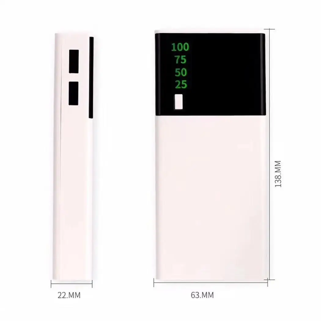 10000 мАч Внешний аккумулятор с двумя usb портами быстрая зарядка Мобильный