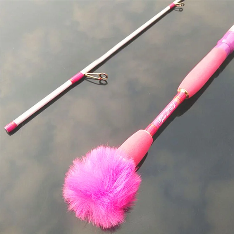 High quality temptation Weight Rotating cast rock Convenient pink high carbon rod 1.98M girl ice fishing Free shipping sale | Спорт и