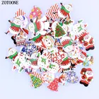 Деревянные декоративные пуговицы ZOTOONE, 2 отверстия, 50 шт.