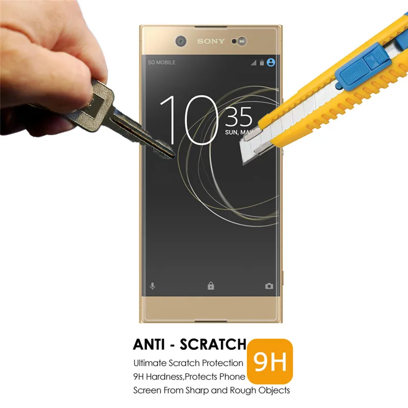 Закаленное стекло 9H для Sony Xperia XA1 Взрывозащищенная защитная пленка высокого