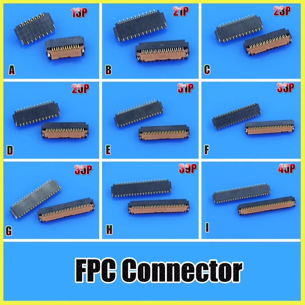 

JCD FPC Connector FH26 Series 0.3 Pitch 13/21/25/31/35/39/41/45/51/61 Pin