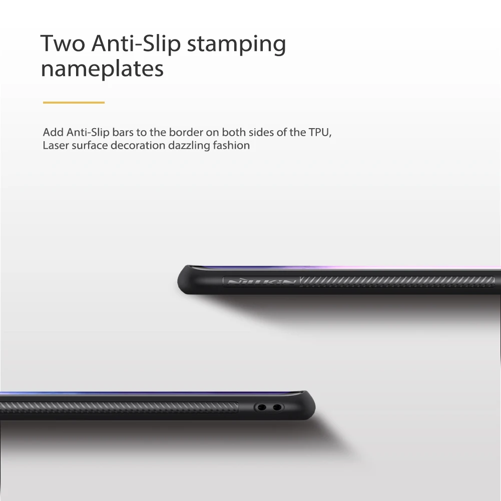 Чехол NILLKIN для OnePlus 7 Pro тканая полиэфирная сетка оболочка цветная блестящая голографическая градиентная Светоотражающая крышка