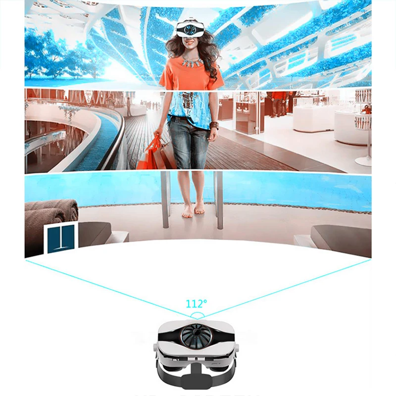 Fiit 5F шлем VR 3D очки виртуальной реальности мини Google Cardboard гарнитуры BOBO для 4 6 дюймов