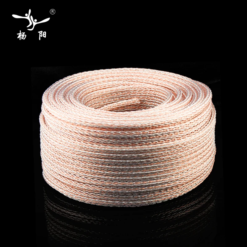 YYAUDIO Hi Fi аудио 8AC кабель динамика 7N OCC и посеребренный динамика|occ speakers cables|7n occspeaker
