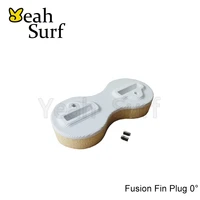 sup board surf double tabs fusion fin plug white 0 degree fin plugs