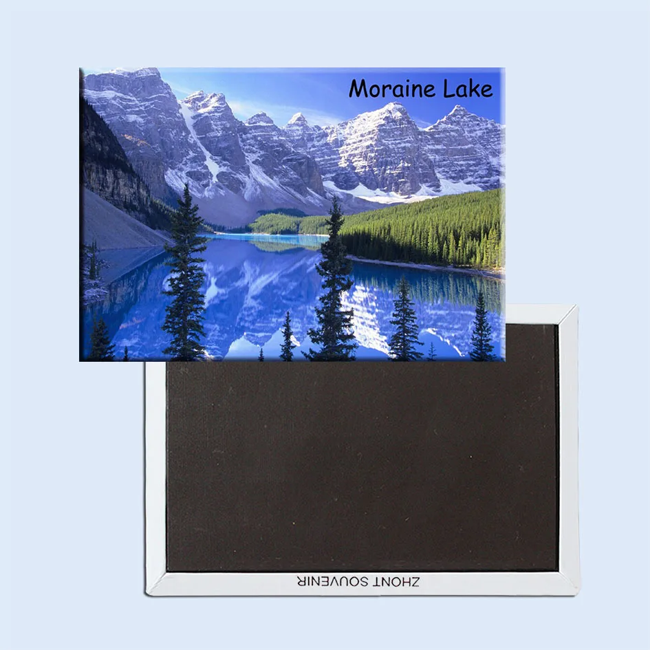 SOUVEMAG наклейки для домашнего декора национальный парк Канады Банф Moraine Lake Magnet 5721