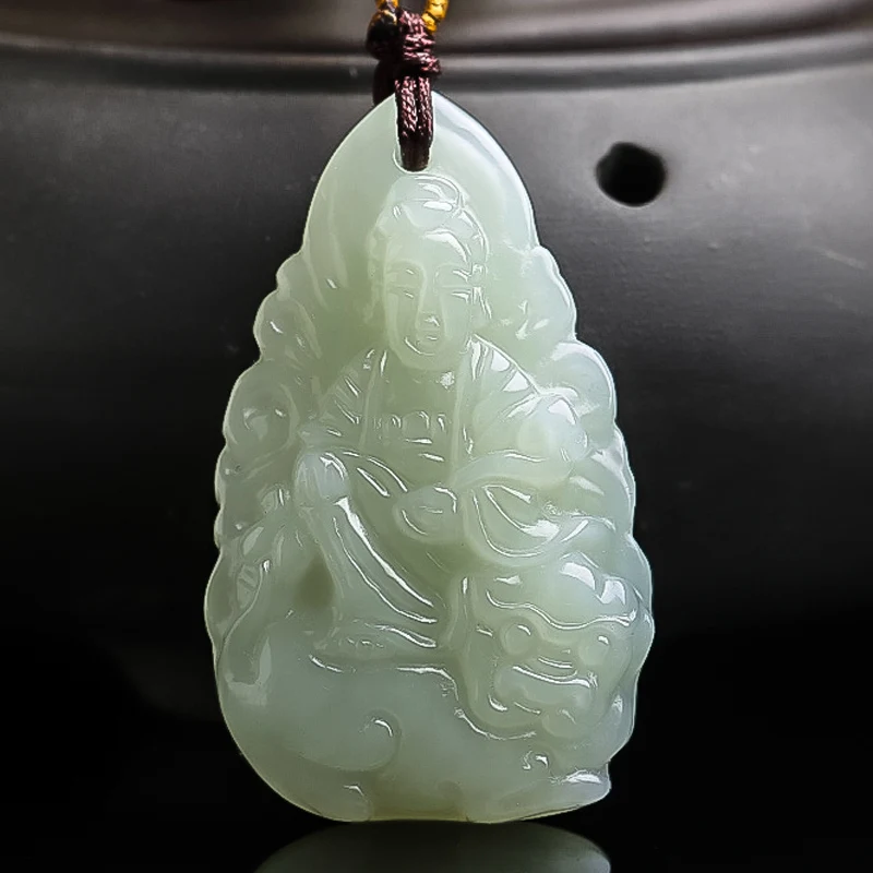 Hetian Yu is a rabbit Wenshu Yusa pendant the name of Buddha patron saint Xiao Guanyin | Украшения и аксессуары