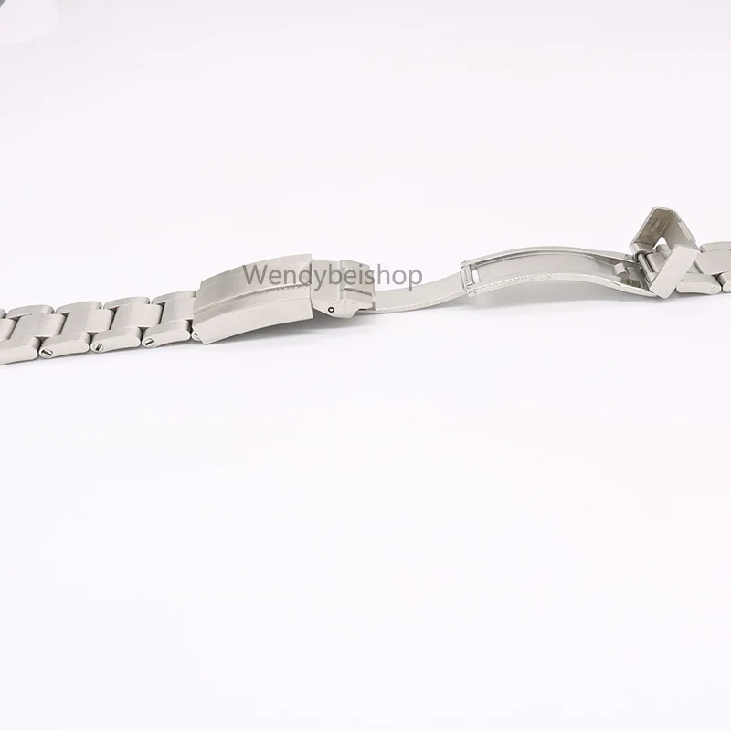 CARLYWET 20mm Steel Two Tone Gold Silver Solid Curved End Link Clasp Wrist Watch Band Strap Bracelet For Submariner GMT