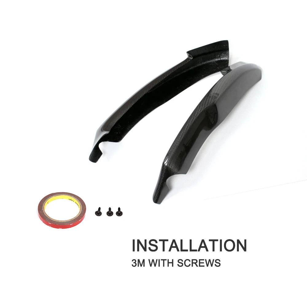 carbon Fiber Bumper Splitter Front Lip Center And Apron for Audi A4 B8 Standard Sedan 4 Door 2009-2012 3pcs | Автомобили и