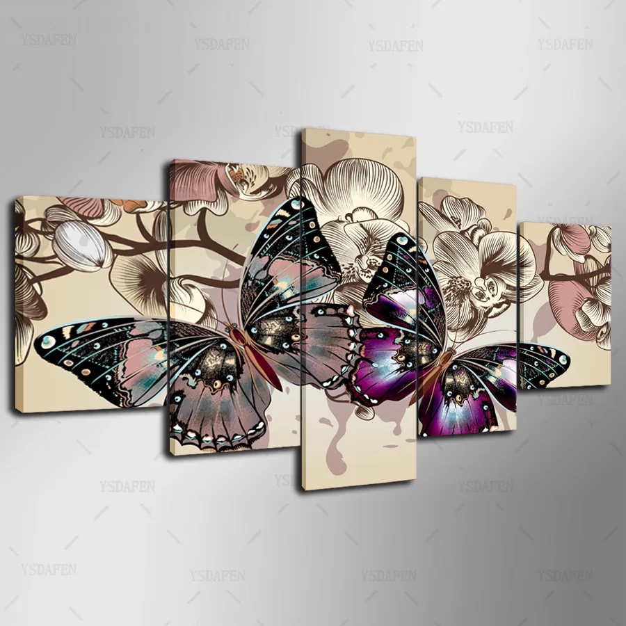 HD Printed Painting Canvas Printing Butterfly painting Room decor print poster picture canvas Framed Art HG-188 | Дом и сад