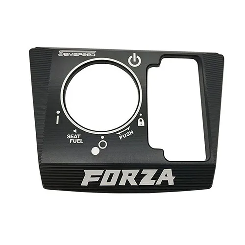 Black SEMSPEED мотоцикл модифицированный FORZA Переключатель Электрический дверной замок крышка защита для Honda MF13 Forza300 Forza250- аксессуары - Цвет: Black