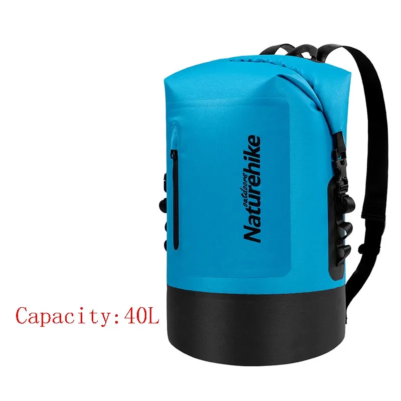 Blue40L Naturehike 420D водонепроницаемая сумка из термополиуретана Открытый сухой мешок реки треккинг сумки водостойкий рюкзак NH18F031-S - Цвет: Blue40L