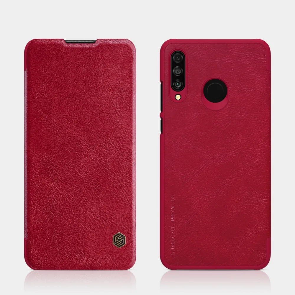 Серия NILLKIN QIN для huawei P30 Lite, чехол, винтажный флип-чехол, кошелек из искусственной кожи, PC, задняя крышка для huawei Nova 4e