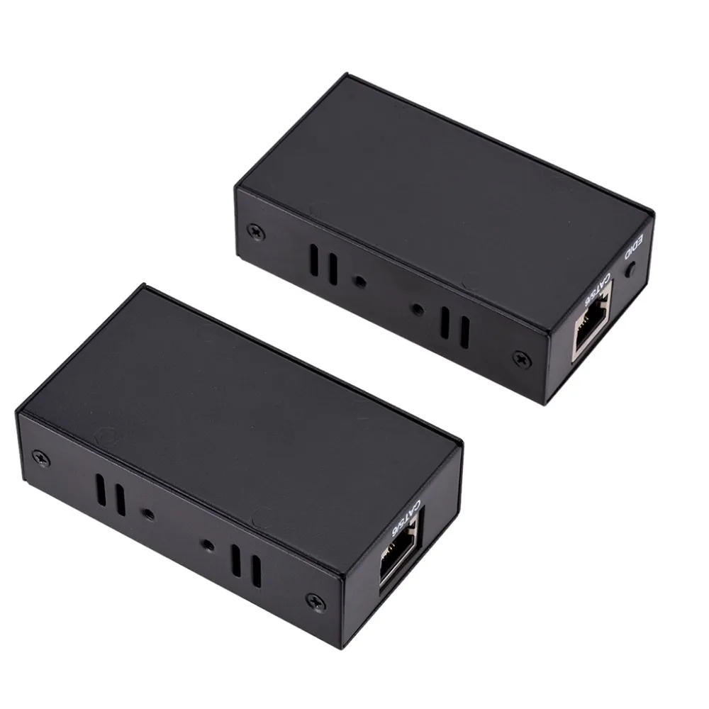 HDMI удлинитель EU/US HD сетевого кабеля ретранслятор Over Single Cat5E/6 RJ45 до 60 м 1080 P 3D