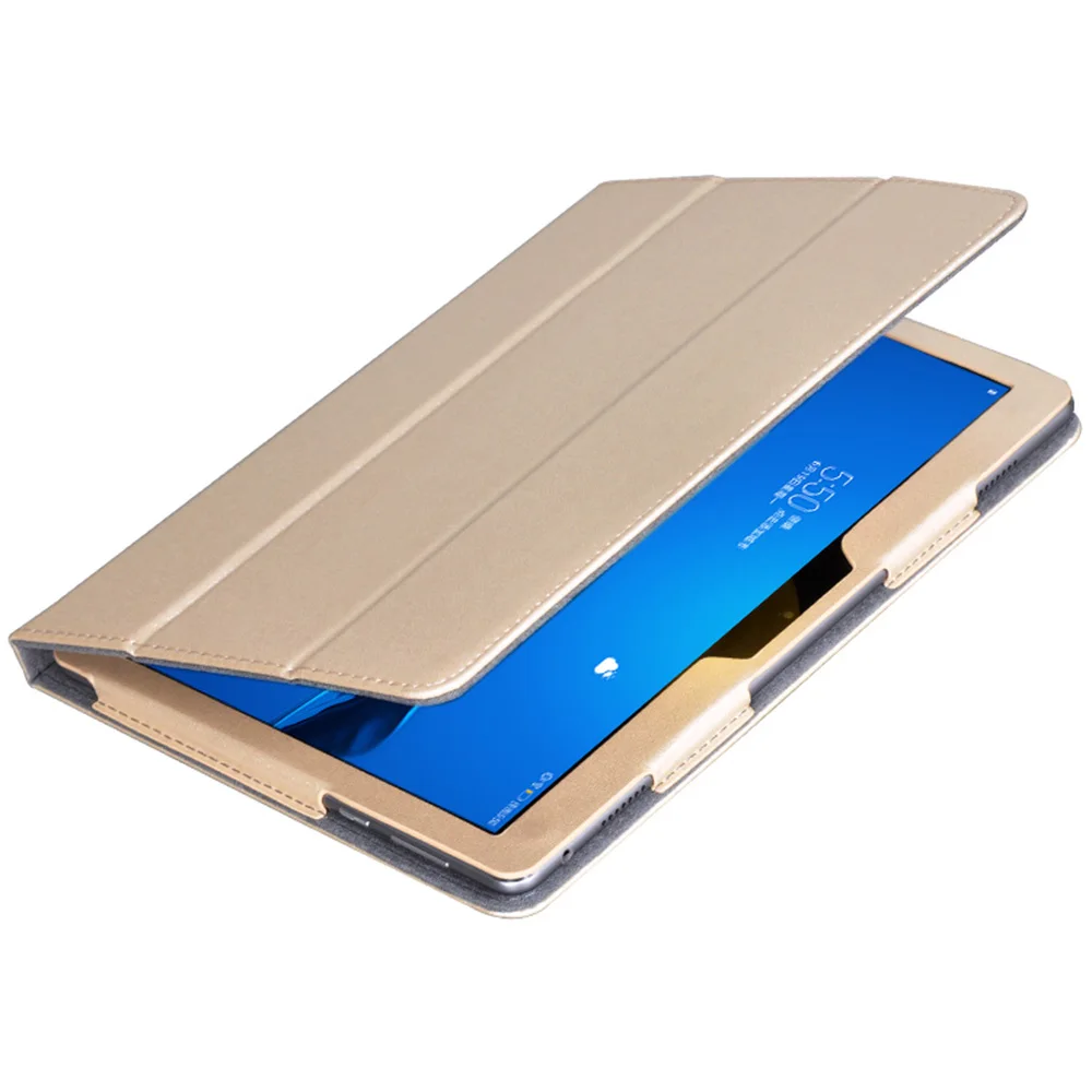 Модный чехол-книжка из искусственной кожи с шелковым узором для Huawei MediaPad M3 Lite 10