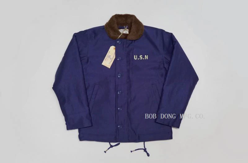 BOB DONG Repro 40s США темно-N-1 палубная куртка зимняя военная форма USN Мужская куртка 44