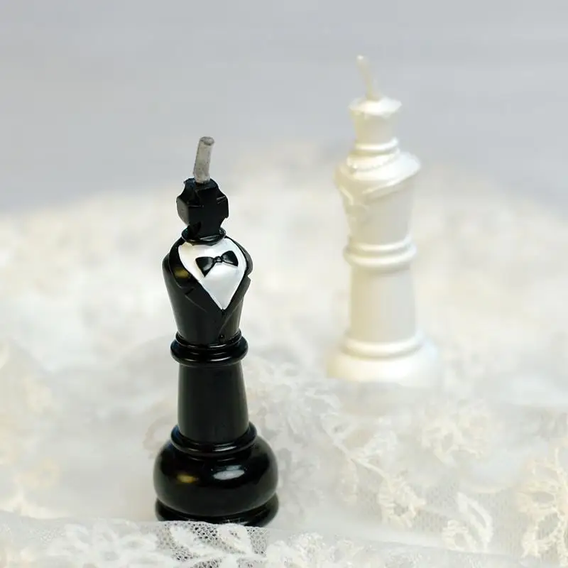 (Упаковка из 10 пар свечей) свечи жениха и короля в подарочной коробке для