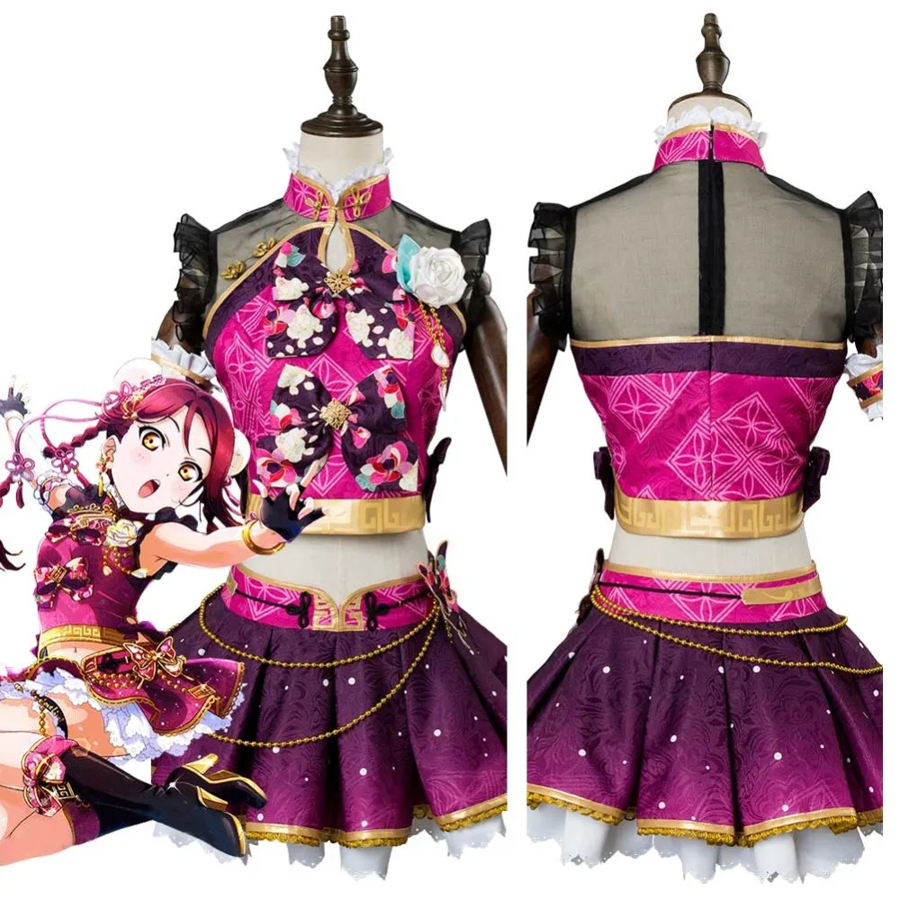 LoveLive Aqours Sakurauchi Riko Cosplay Costume Awakening Dress Women Girls Halloween Carnival Costumes No Custom Made Size
