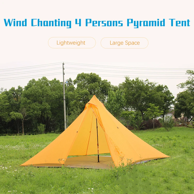 Asta gear Windwisper Seires кемпинговая палатка для 4 человек, Семейные палатки 30D с нейлоновым силиконовым покрытием, Непромокаемая ткань, большое пространство