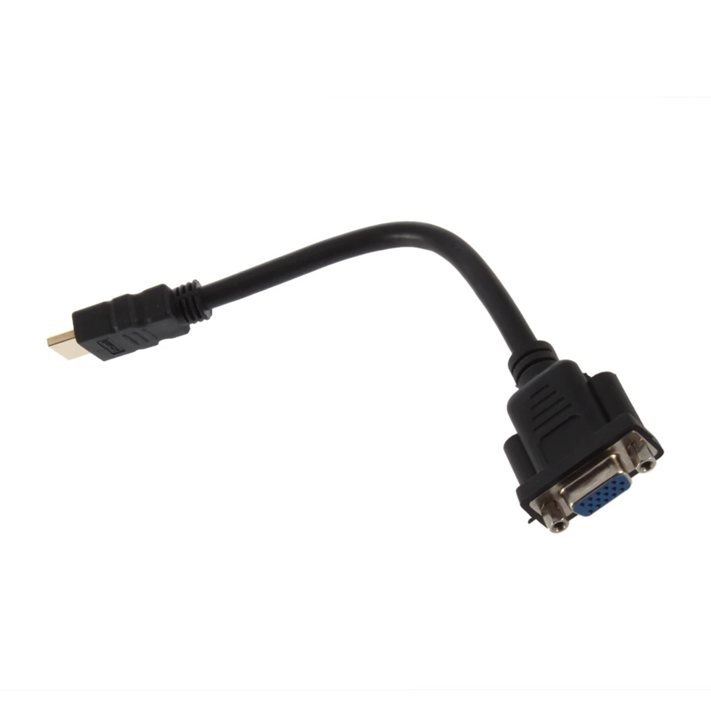 HDMI мужчин и женщин VGA D-SUB 15 булавки M/F Соединительный кабель адаптер конвертер 20 см