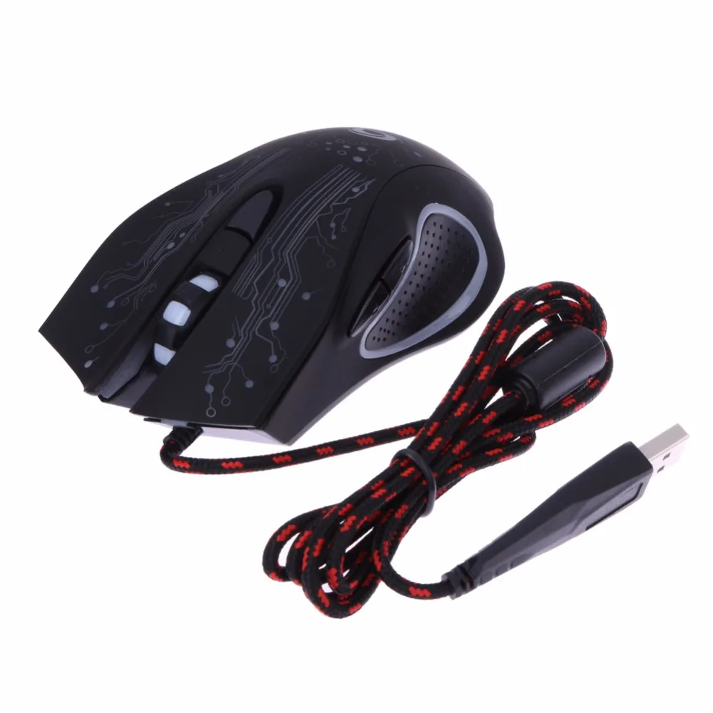 

USB Wired LED Light Optical Gaming Mouse 6 Buttons 3200 DPI Computer PC Gamer Mice Backlight Esports Laptop Games Mouse for PUBG